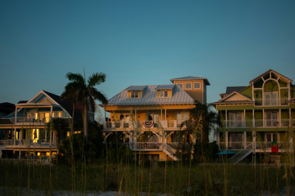 Luxury homes in Tampa Bay showcasing upscale coastal real estate neighborhoods
